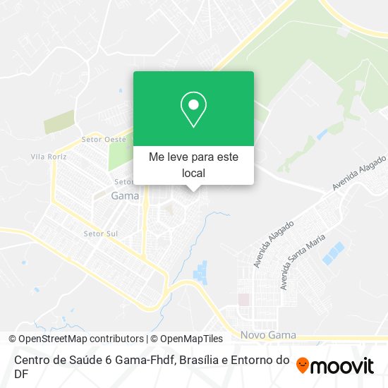 Centro de Saúde 6 Gama-Fhdf mapa