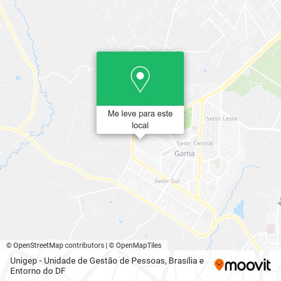 Unigep - Unidade de Gestão de Pessoas mapa