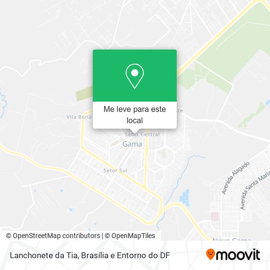Lanchonete da Tia mapa