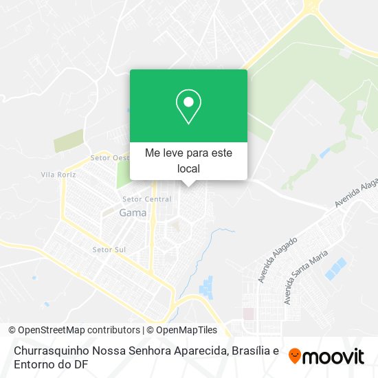 Churrasquinho Nossa Senhora Aparecida mapa