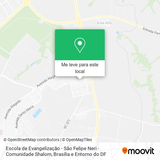 Escola de Evangelização - São Felipe Neri - Comunidade Shalom mapa
