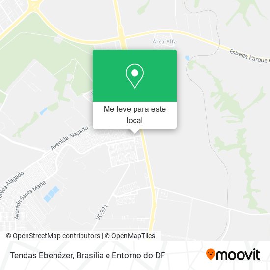 Tendas Ebenézer mapa