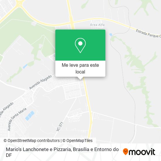 Mario's Lanchonete e Pizzaria mapa