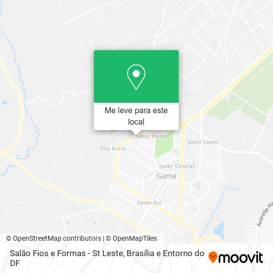 Salão Fios e Formas - St Leste mapa