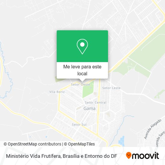 Ministério Vida Frutífera mapa