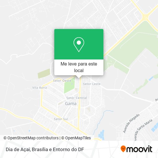 Dia de Açai mapa