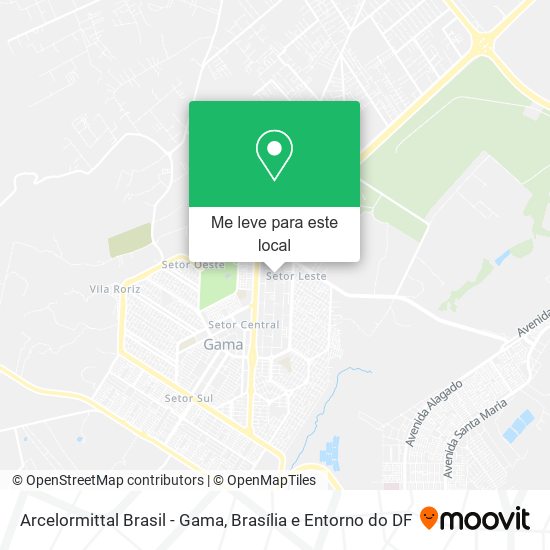 Arcelormittal Brasil - Gama mapa