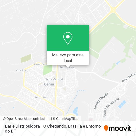 Bar e Distribuidora TO Chegando mapa