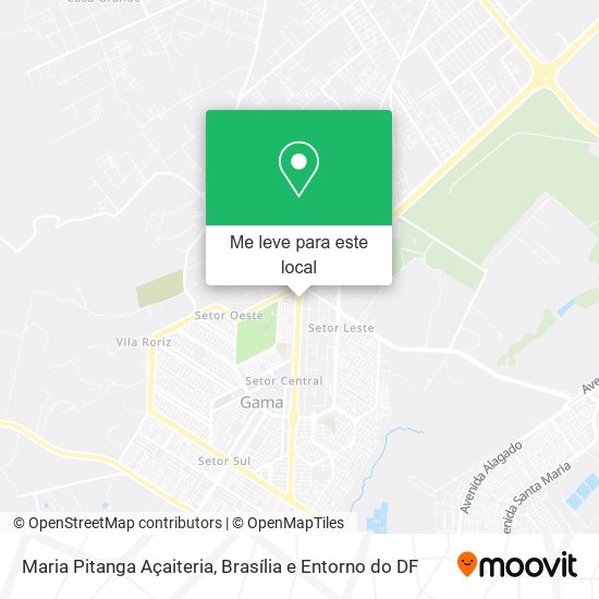 Maria Pitanga Açaiteria mapa