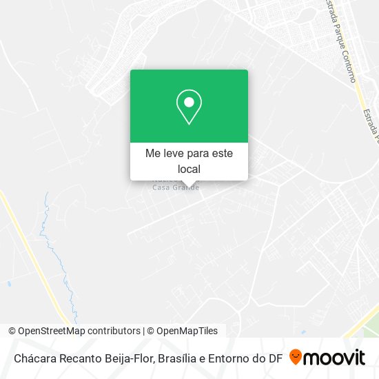 Chácara Recanto Beija-Flor mapa