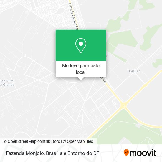 Fazenda Monjolo mapa