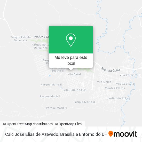 Caic José Elias de Azevedo mapa