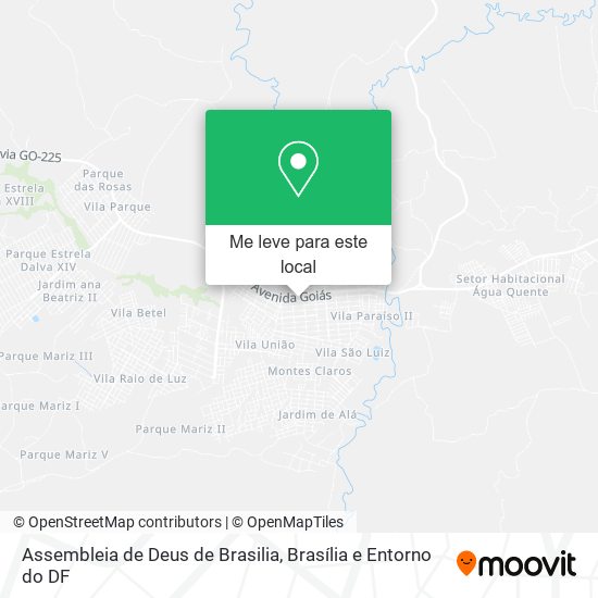 Assembleia de Deus de Brasilia mapa