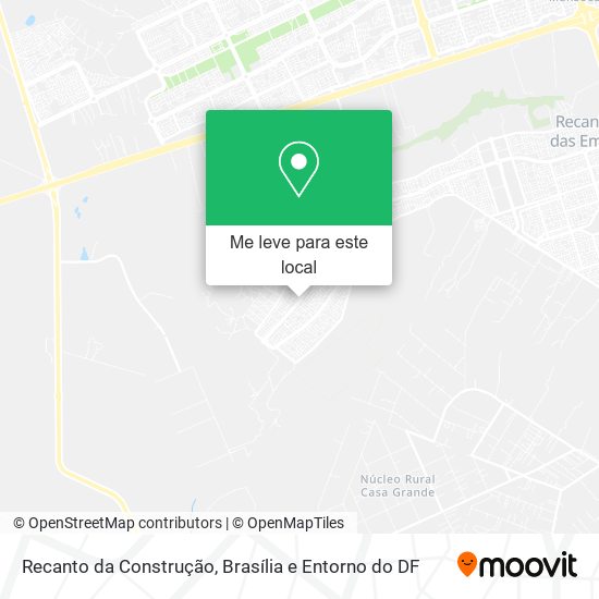 Recanto da Construção mapa