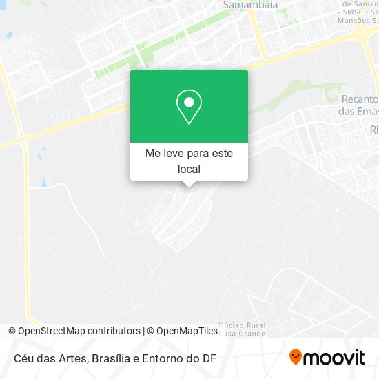 Céu das Artes mapa