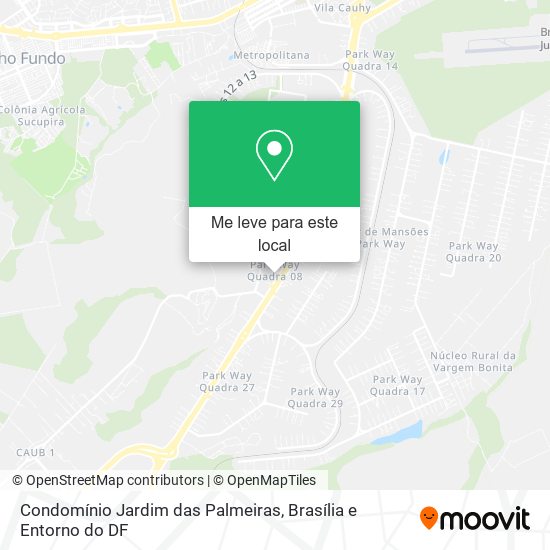 Condomínio Jardim das Palmeiras mapa