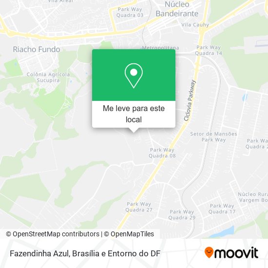 Fazendinha Azul mapa