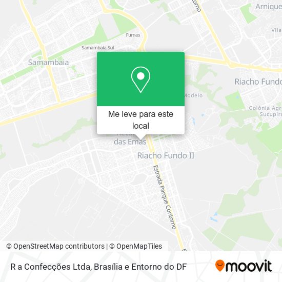 R a Confecções Ltda mapa