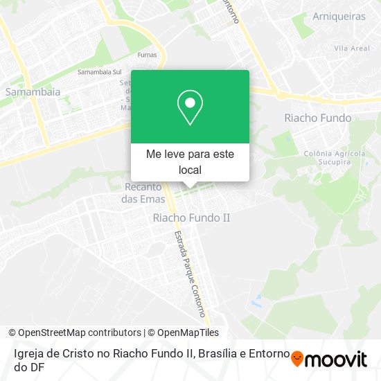 Igreja de Cristo no Riacho Fundo II mapa
