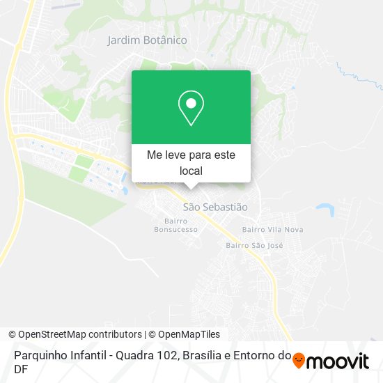 Parquinho Infantil - Quadra 102 mapa