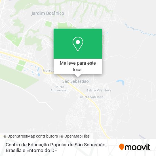 Centro de Educação Popular de São Sebastião mapa