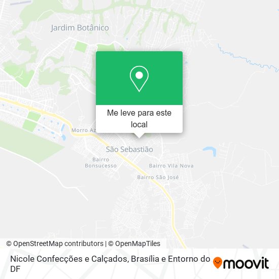 Nicole Confecções e Calçados mapa