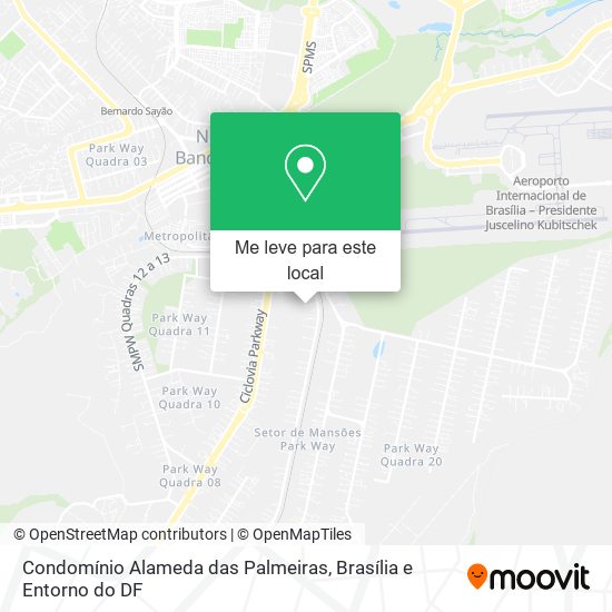 Condomínio Alameda das Palmeiras mapa