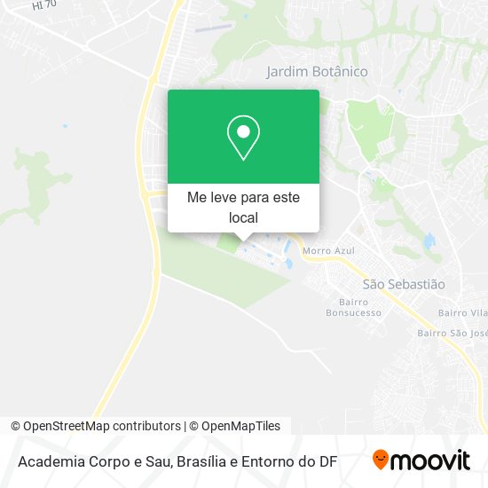 Academia Corpo e Sau mapa