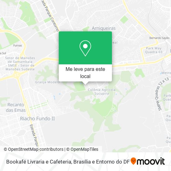 Bookafé Livraria e Cafeteria mapa