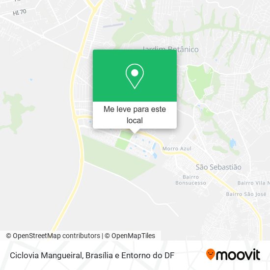 Ciclovia Mangueiral mapa