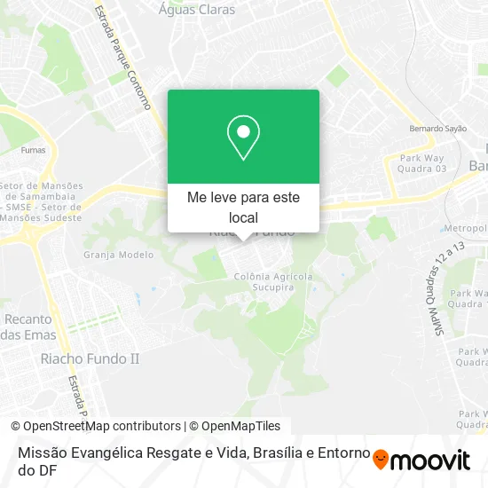 Missão Evangélica Resgate e Vida mapa