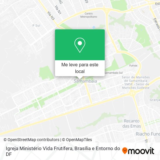 Igreja Ministério Vida Frutífera mapa