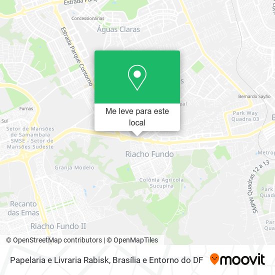 Papelaria e Livraria Rabisk mapa