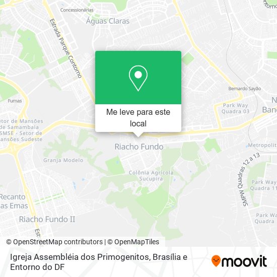 Igreja Assembléia dos Primogenitos mapa