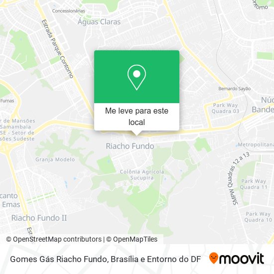 Gomes Gás Riacho Fundo mapa