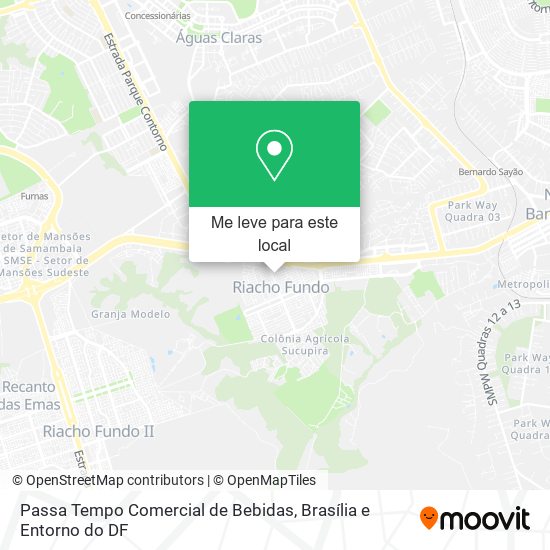 Passa Tempo Comercial de Bebidas mapa