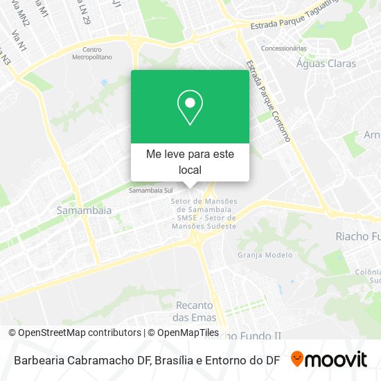 Barbearia Cabramacho DF mapa