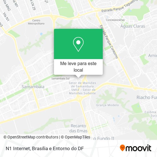 N1 Internet mapa