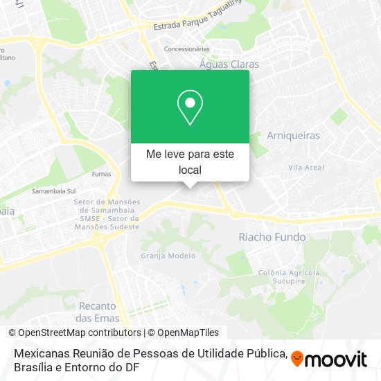 Mexicanas Reunião de Pessoas de Utilidade Pública mapa