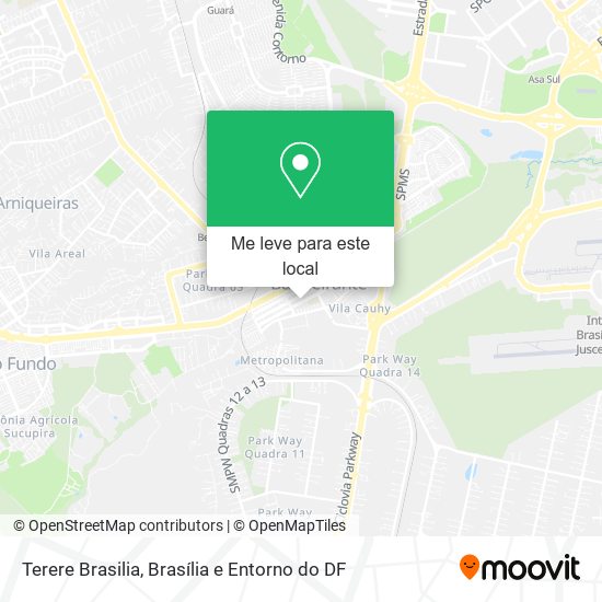 Terere Brasilia mapa