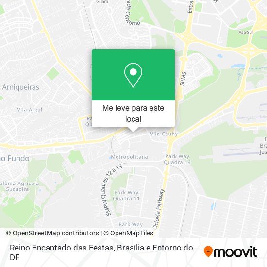 Reino Encantado das Festas mapa