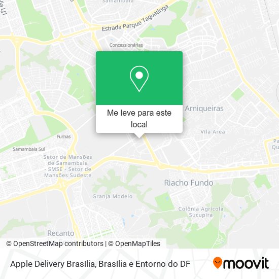 Apple Delivery Brasília mapa