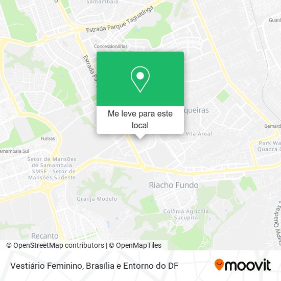 Vestiário Feminino mapa