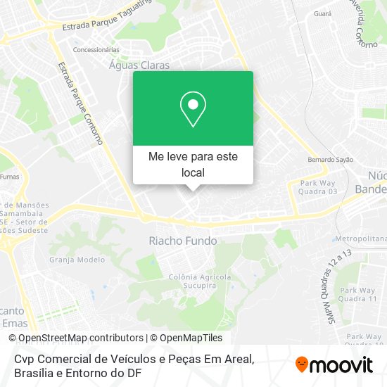 Cvp Comercial de Veículos e Peças Em Areal mapa