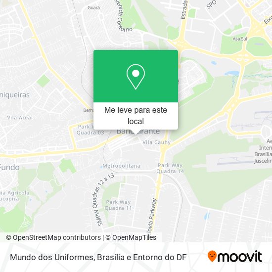 Mundo dos Uniformes mapa
