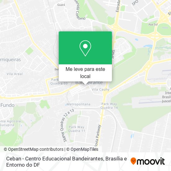Ceban - Centro Educacional Bandeirantes mapa