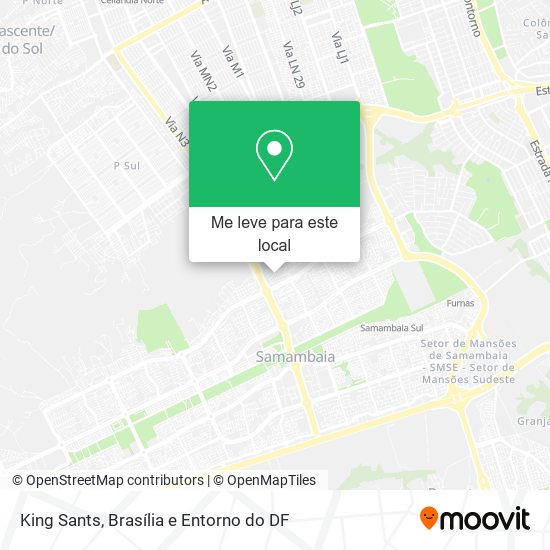 King Sants mapa