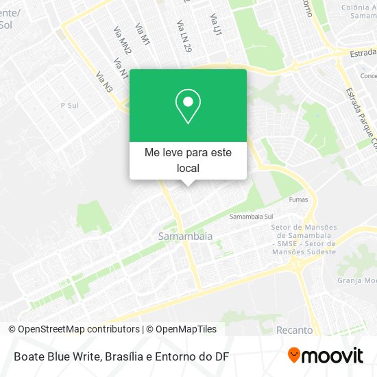 Boate Blue Write mapa