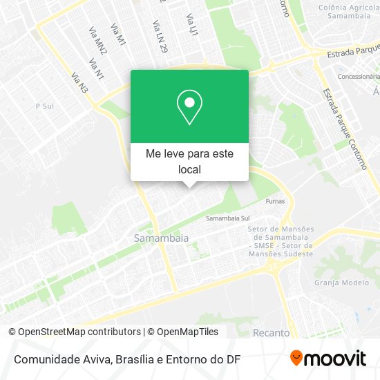 Comunidade Aviva mapa