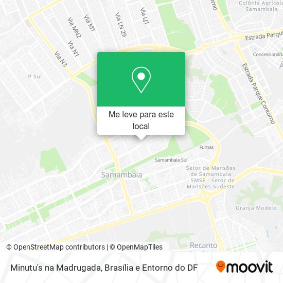 Minutu's na Madrugada mapa